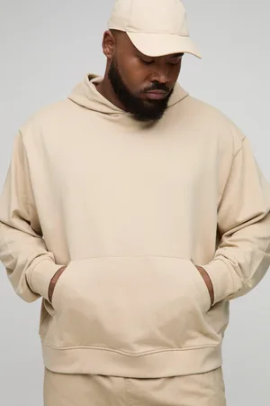 Boohoo Sudadera Plus Básica Oversize Recta Con Capucha