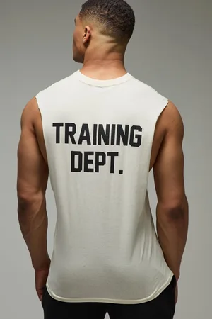 Boohoo Top Sin Mangas Oversize Con Sisa Ancha De Training Dept