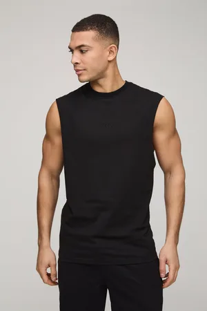 Boohoo Hombre. Top Sin Mangas Básico Con Sisa Ancha