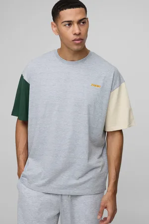 Boohoo Camiseta Oversize Man Con Colores En Bloque