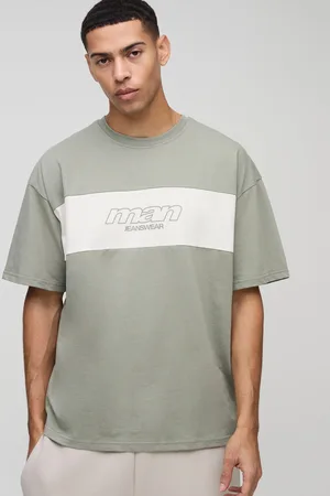 Boohoo Camiseta Oversize Man Con Colores En Bloque