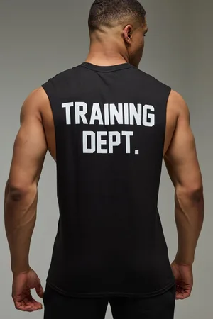 Boohoo Top Sin Mangas Oversize Con Sisa Ancha De Training Dept