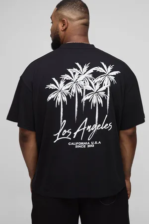Boohoo Camiseta Plus Oversize Con Estampado De Palmeras Los Angeles