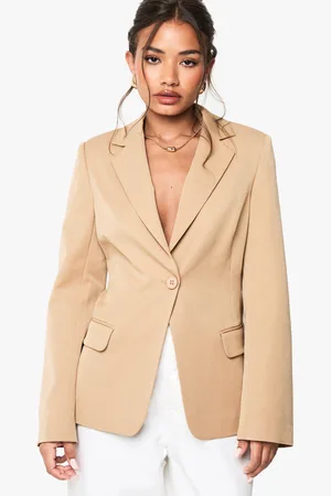 Boohoo Americana Entallada Con Botón