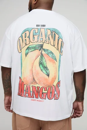 Boohoo Camiseta Plus Oversize Vintage Con Estampado Gráfico De Mango
