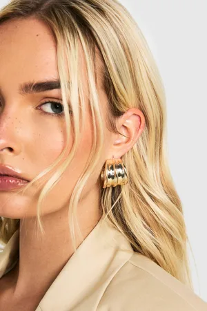 Boohoo Pendientes De Aro Gruesos Dorados