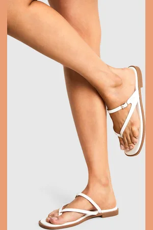 Boohoo Sandalias De Dedo Y Holgura Ancha Con Tira Doble