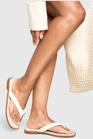 Boohoo Chanclas De Holgura Ancha Con Tiras Gruesas