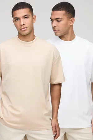 Boohoo Pack De 2 Camisetas Básicas Oversize Gruesas Con Cuello Extendido