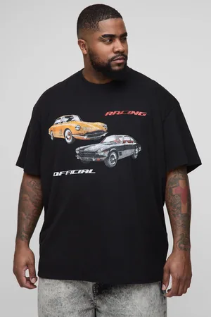 Boohoo Camiseta Plus Oversize Con Estampado Gráfico De Coche Vintage