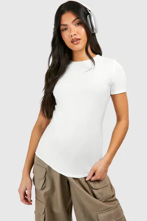 Boohoo Camiseta Premamá Suave Con Cuello De Caja
