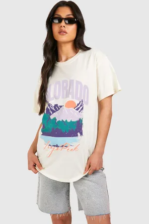 Boohoo Camiseta Premamá Oversize Con Estampado De Colorado