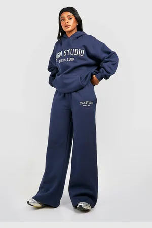 Boohoo Pantalón Deportivo Recto Con Aplique Dsgn Studio