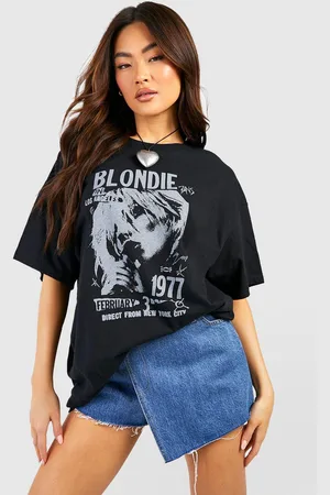 Boohoo Camiseta Oversize Con Estampado De Grupo Musical Blondie