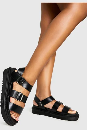 Boohoo Sandalias Gruesas Con Tres Tiras