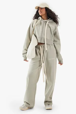 Boohoo Pantalón Deportivo Recto Dsgn Studio Con Cordón Elástico En Contraste