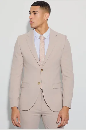 Boohoo Chaqueta De Traje Ajustada De Tela Jersey Con Botonadura