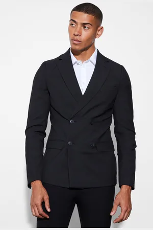 Boohoo Chaqueta De Traje Súper Ajustada Con Botonadura Doble