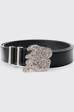 Boohoo Cinturón De Cuero Sintético Con Hebilla B