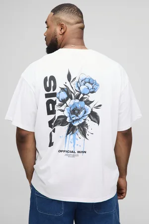 Boohoo Camiseta Plus Oversize Con Estampado De Flores Paris
