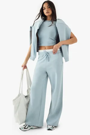 Boohoo Pantalón Deportivo Recto Con Bordado Dsgn Studio