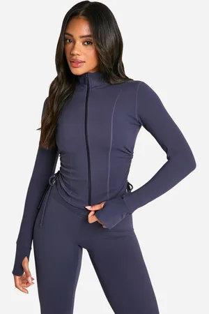 Boohoo Chaqueta Deportiva Dsgn Studio Súper Suave Con Lateral Fruncido