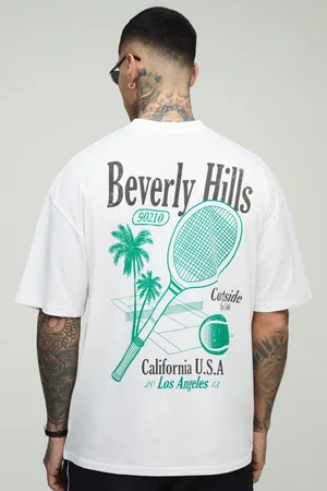 Boohoo Camiseta Tall Oversize Con Estampado De Palmeras Y Beverly Hills