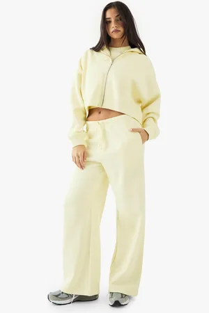Boohoo Pantalón Deportivo Recto Con Bordado Dsgn Studio