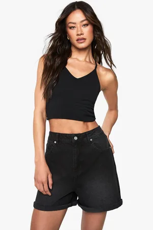 Boohoo Pantalón Corto Tall Vaquero Mom