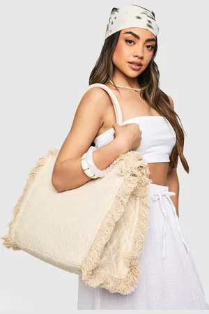 Boohoo Bolso De Playa Con Flecos