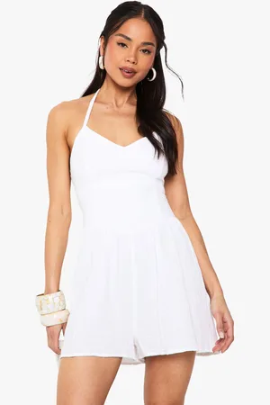Boohoo Mono Corto De Estopilla Texturizado