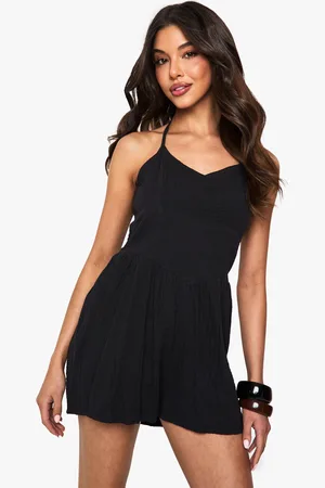 Boohoo Mono Corto De Estopilla Texturizado