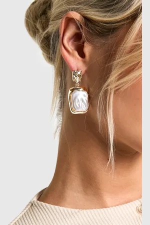 Boohoo Pendientes Grandes Con Perlas