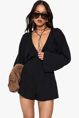 Boohoo Mono Corto De Estopilla Escotado