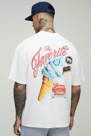Boohoo Camiseta Tall Oversize Con Estampado De Helado