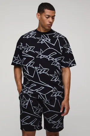 Boohoo Conjunto Oversize De Pantalón Corto Y Camiseta Con Estampado De Estrella M