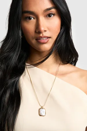 Boohoo Collar Con Colgante De Perla Grande