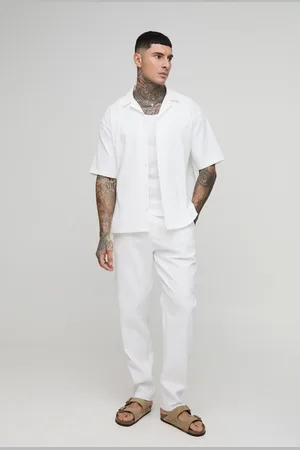 Boohoo Conjunto Tall De Pantalón Y Camisa Plisada