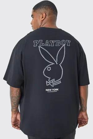 Boohoo Camiseta Plus Con Estampado De Playboy E Incrustaciones