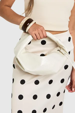 Boohoo Bolso De Mano Holgado Texturizado De Charol