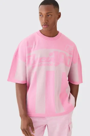 Boohoo Camiseta Oversize De Punto Con Estampado De Motociclismo