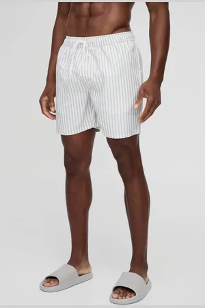 Boohoo Bañador De Largo Medio Con Rayas