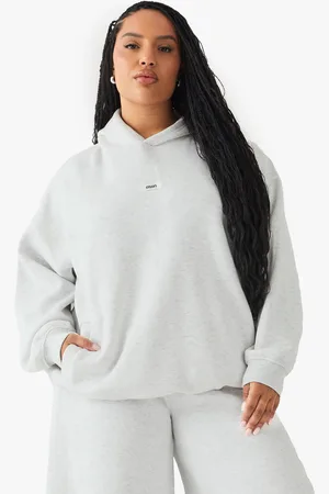 Boohoo Sudadera Plus Oversize Con Capucha Y Estampado Dsgn Studio