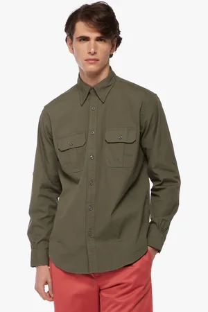 Brooks Brothers Camisa Informal Corte Regent Regular Safari De Lona - Hombre Xxl