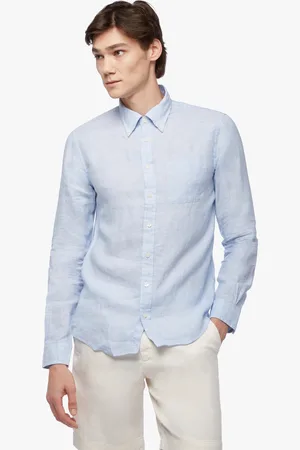 Brooks Brothers Camisa Informal Corte Slim Milano De Lino Irlandés - Hombre Camisetas Deportivas Xs