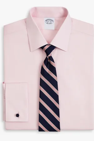 Brooks Brothers Camisa De Vestir Rosa Claro Non-iron De Pinpoint Oxford De Algodón Supima Elástico Corte Regular Con Cuello Ainsley - Hombre Camisas De Vestir 17h