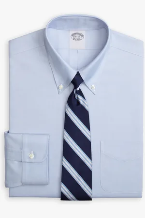 Brooks Brothers Camisa De Vestir De Corte Clásico Non-iron En Algodón Supima Elástico Con Cuello Button Down - Hombre Camisas De Vestir 15h
