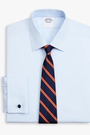 Brooks Brothers Camisa De Vestir De Corte Regular Non-iron En Pinpoint Oxford De Algodón Supima Elástico Con Cuello Ainsley - Hombre Camisas De Vestir 14h