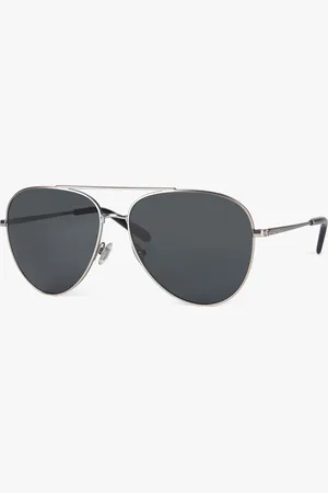 Brooks Brothers Gafas De Sol De Estilo Aviador Grises - Hombre Gafas De Sol One Size