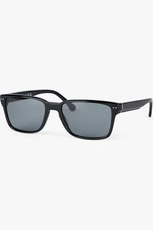 Brooks Brothers Gafas De Sol Rectangulares Negras - Hombre Gafas De Sol One Size